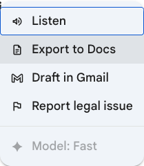 Export to Docs screenshot